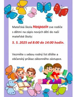 Zápis do MŠ
